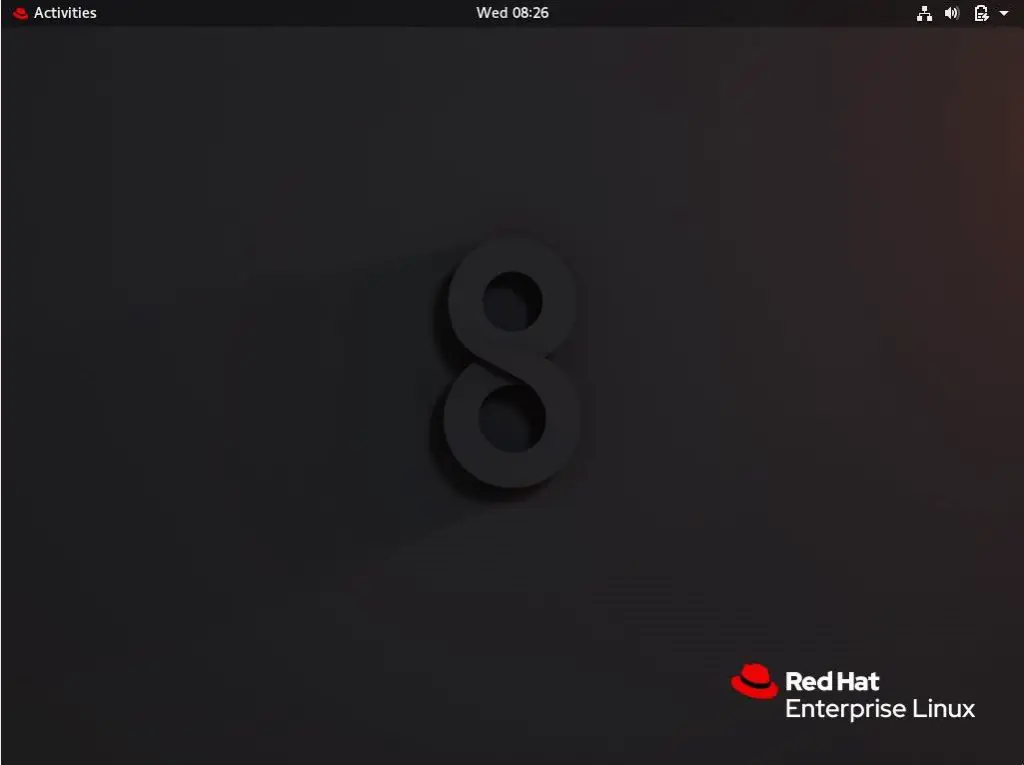 RHEL 8 GNOME Desktop
