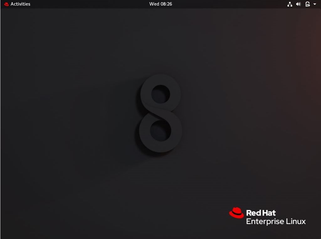 RHEL 8 GNOME Desktop