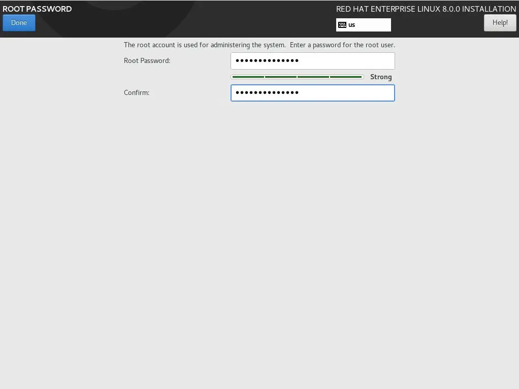 Set Root Password