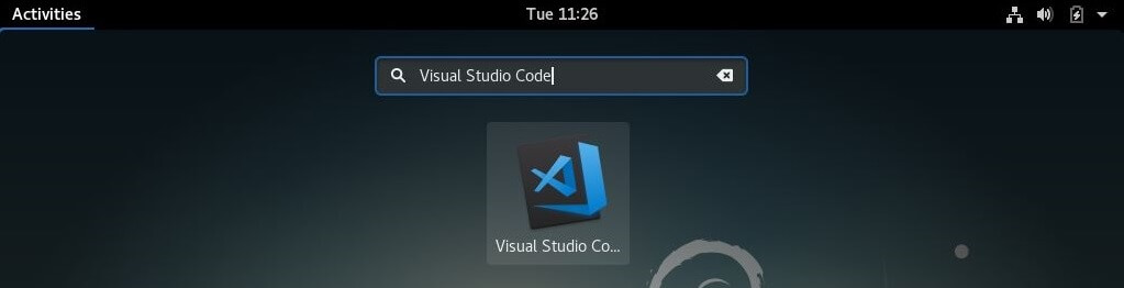 Install Visual Studio Code on Debian 9 - Start Visual Studio Code on Debian 9