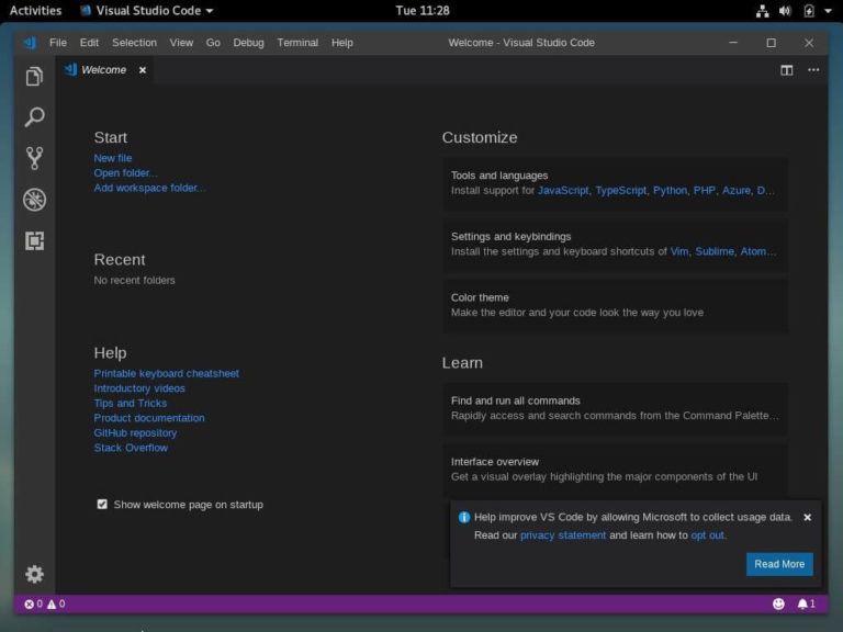 update visual studio code ubuntu command line