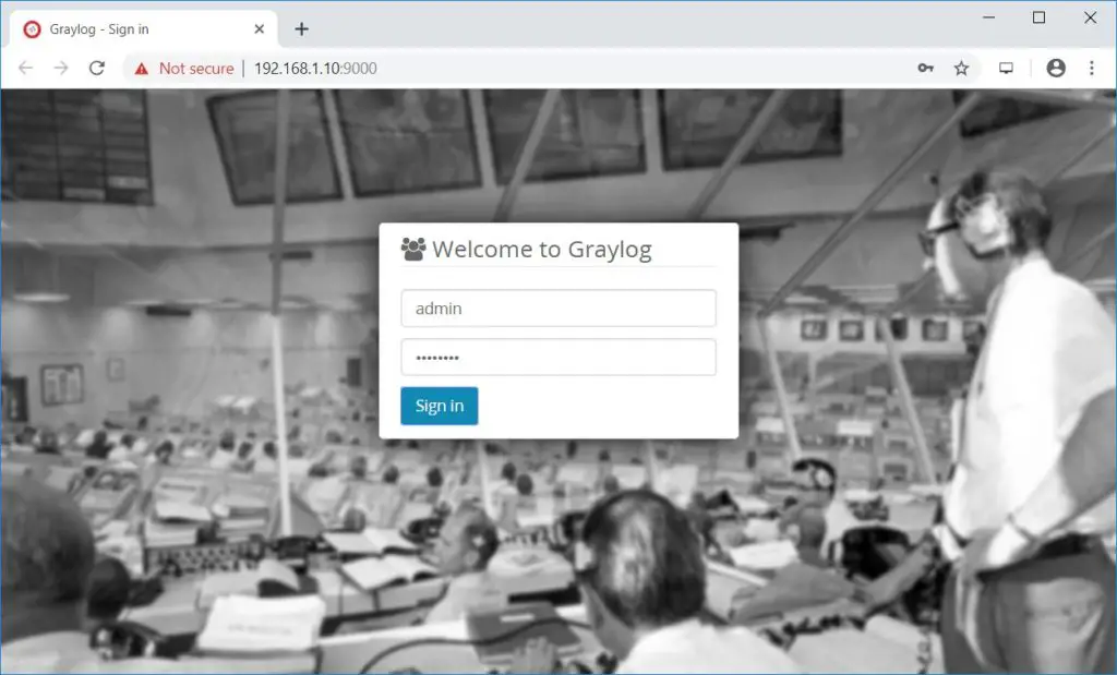 Install Graylog 3.0 on CentOS 7 - Gralog Login Screen