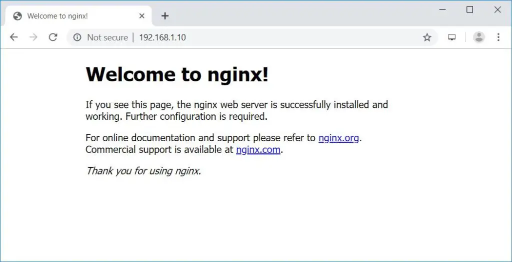 Install Linux, Nginx, MariaDB, PHP (LEMP Stack) in CentOS 7 – Nginx Default Page