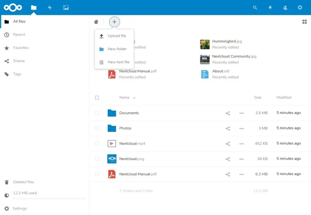 Install Nextcloud on CentOS 7 – Upload Files to Nextcloud