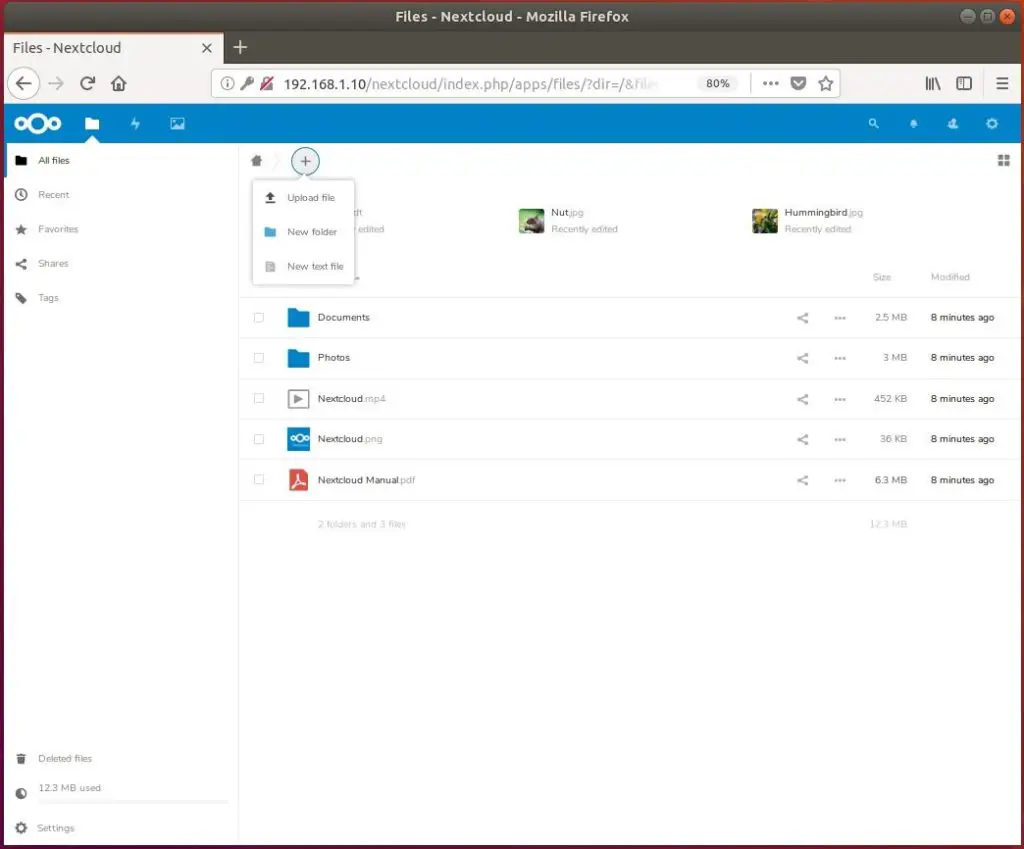 Nextcloud Home Page