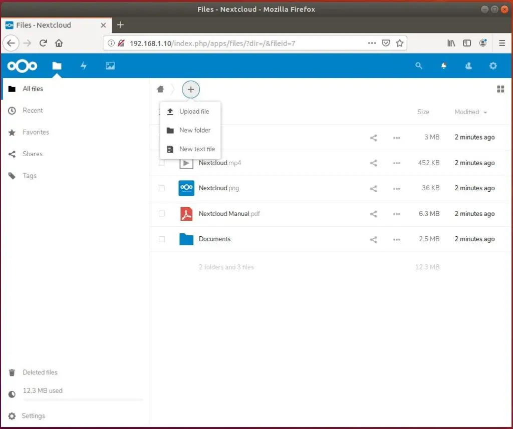 Nextcloud Home Page