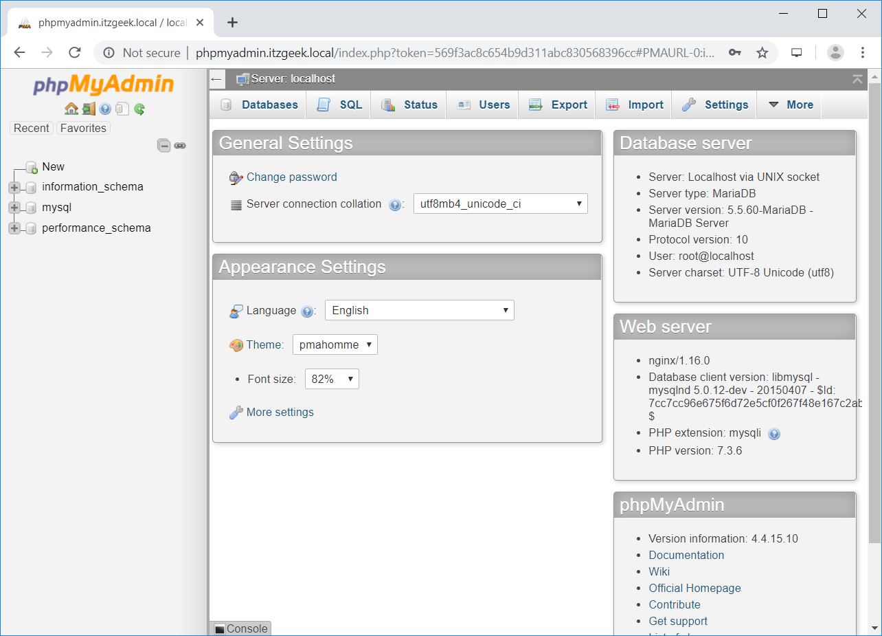 How To Install phpMyAdmin with Nginx on CentOS 7 / RHEL 7