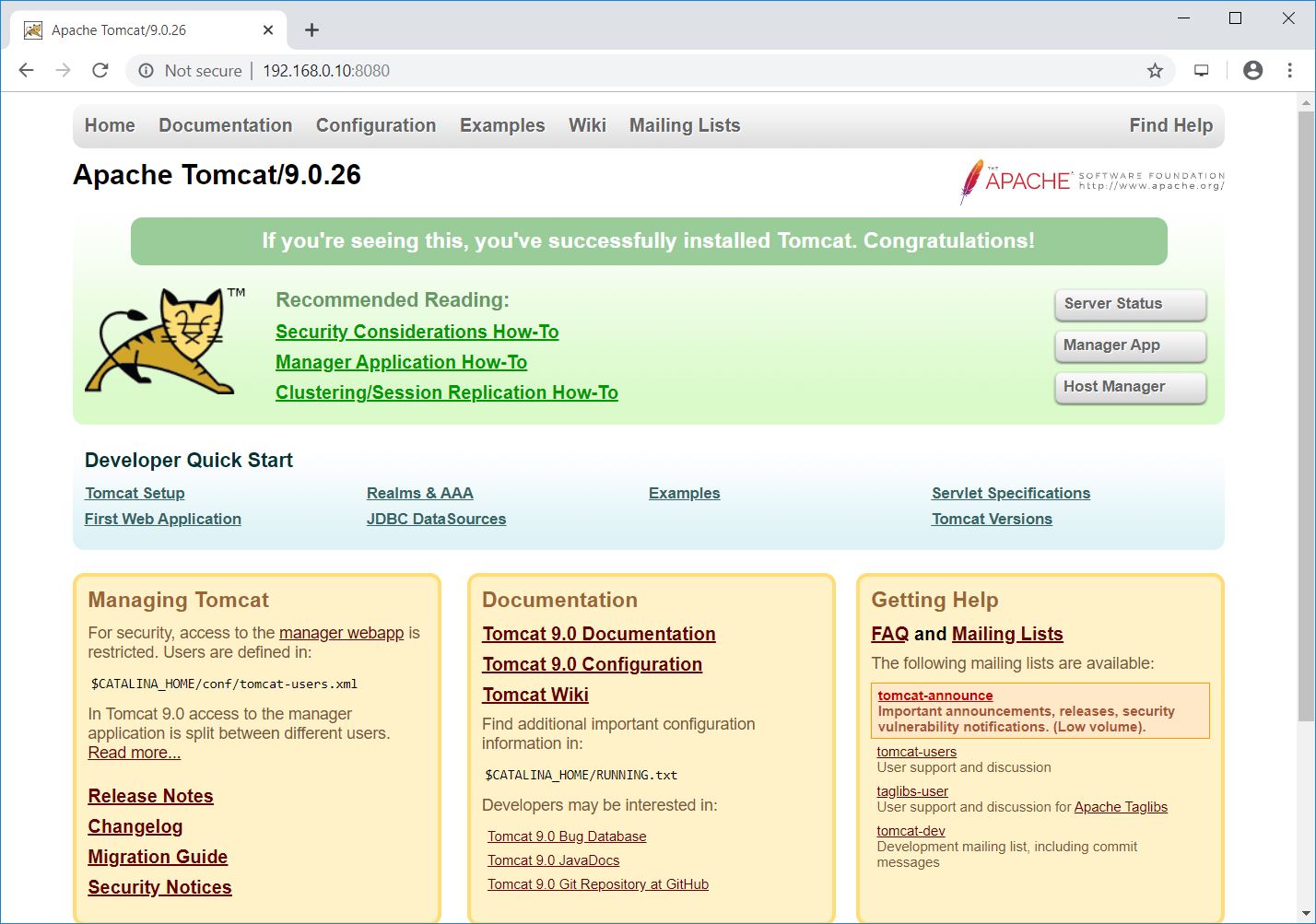 apache tomcat 8 for mac