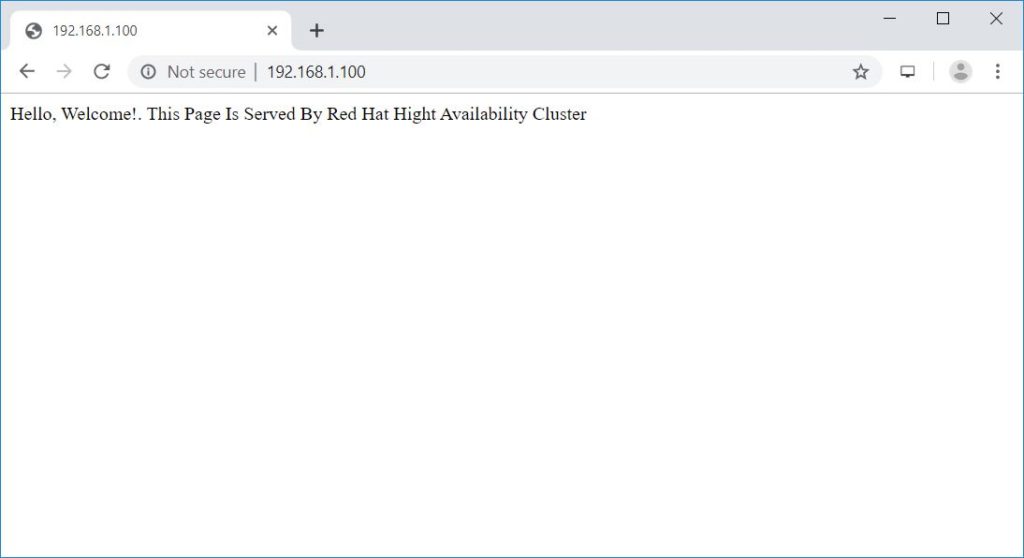 Configure High-Availability Cluster on CentOS 7 - Apache Web Server