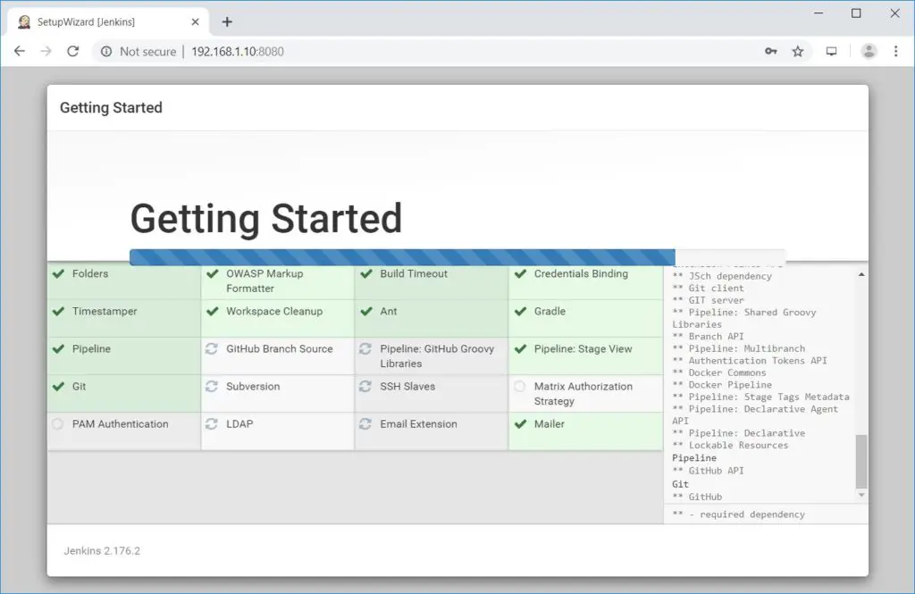 Installing Jenkins Plugins