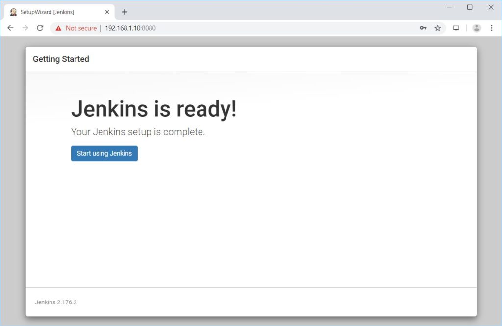 Jenkins is ready