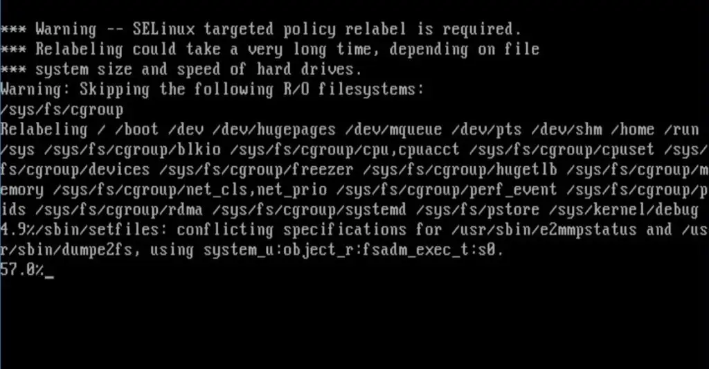 SELinux Relabeling