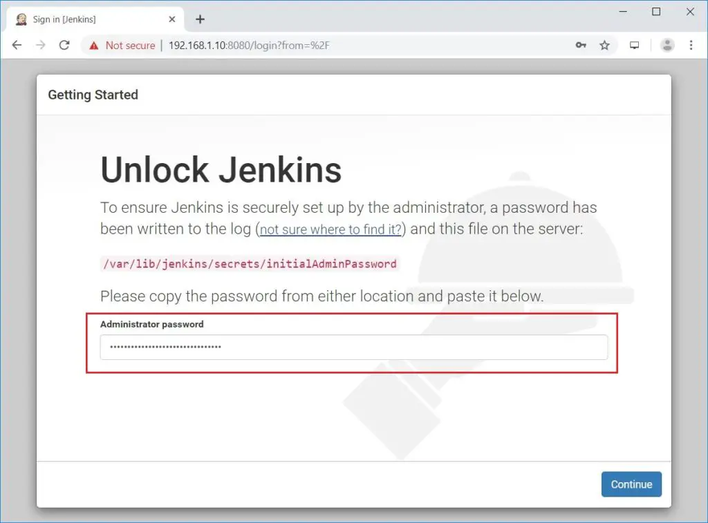Unlock Jenkins