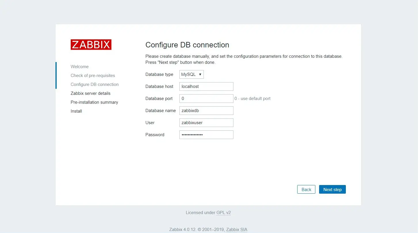 Install Zabbix on CentOS 6 - Zabbix Database Configuration