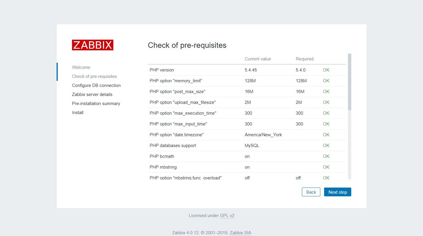 Install Zabbix on CentOS 6 - Zabbix Pre-Checks