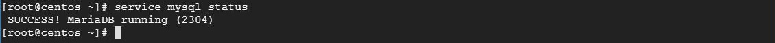 MariaDB Service Status