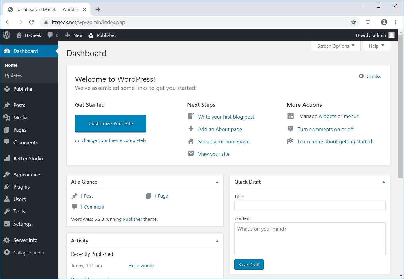 WordPress Admin