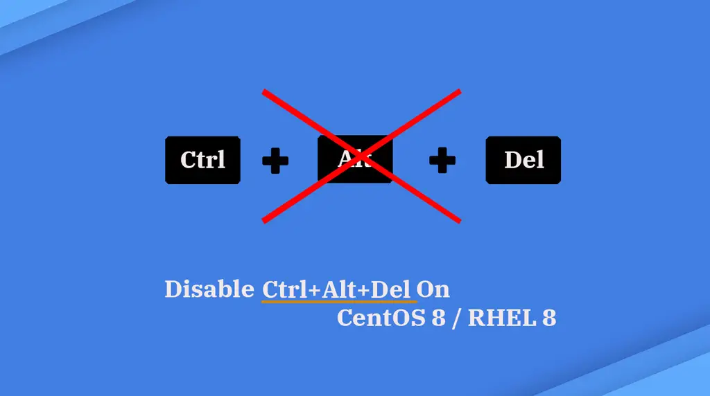 Disable Ctrl + Alt + Del on CentOS 8