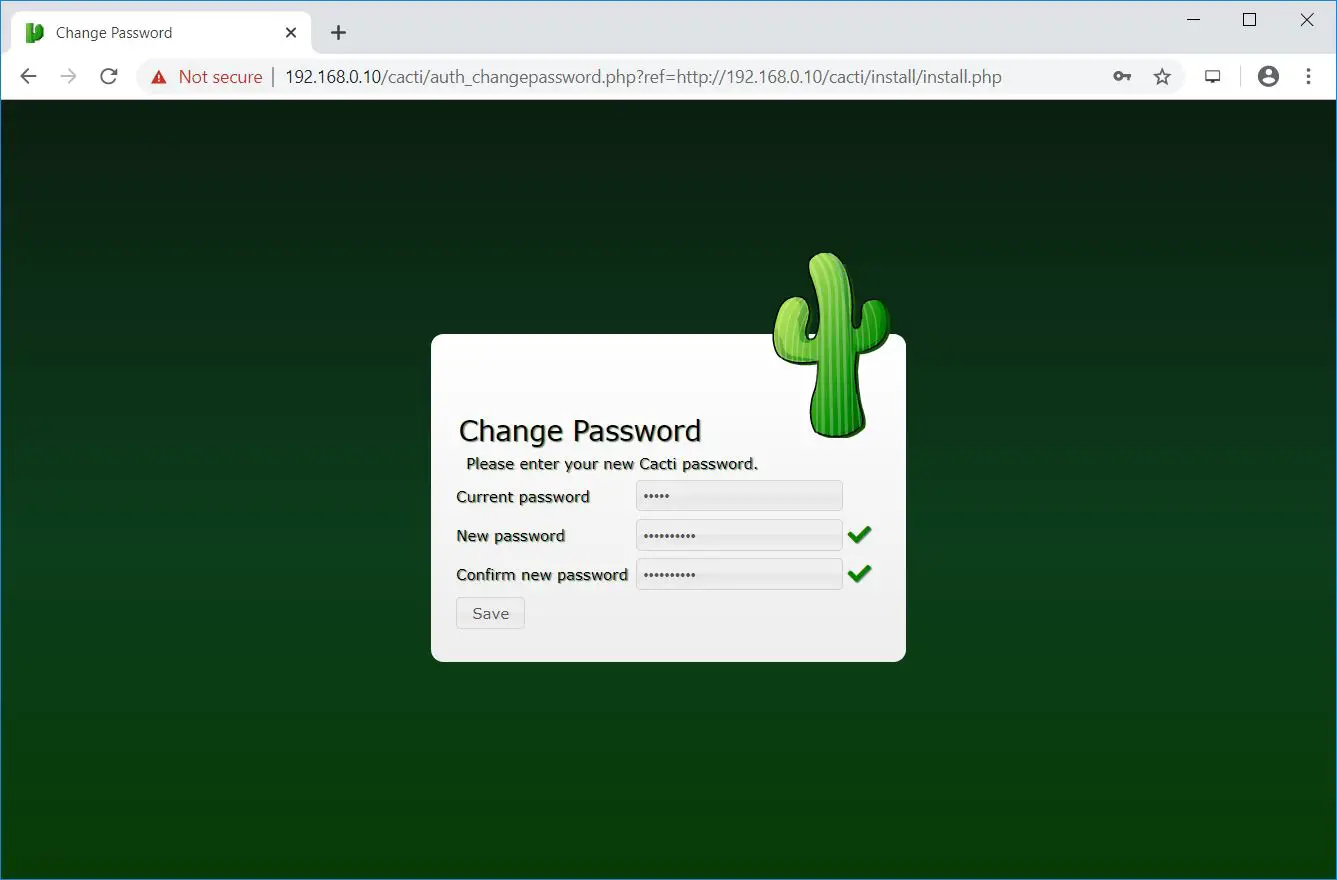 Change Admin Password