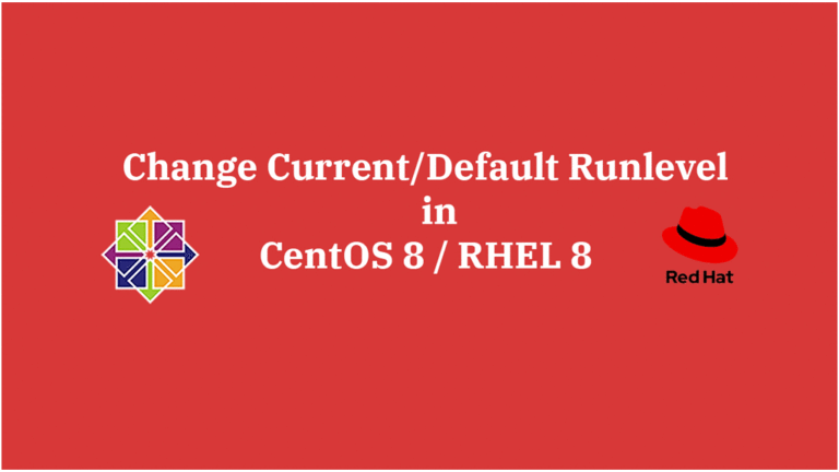 Change Current/Default Runlevel in CentOS 8