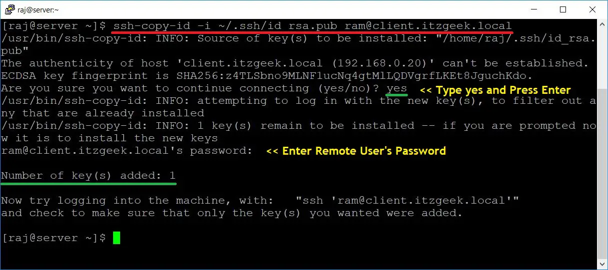 Ssh no key found