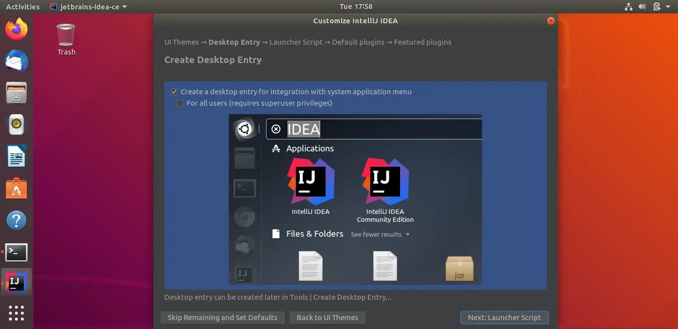 Create Desktop Launcher