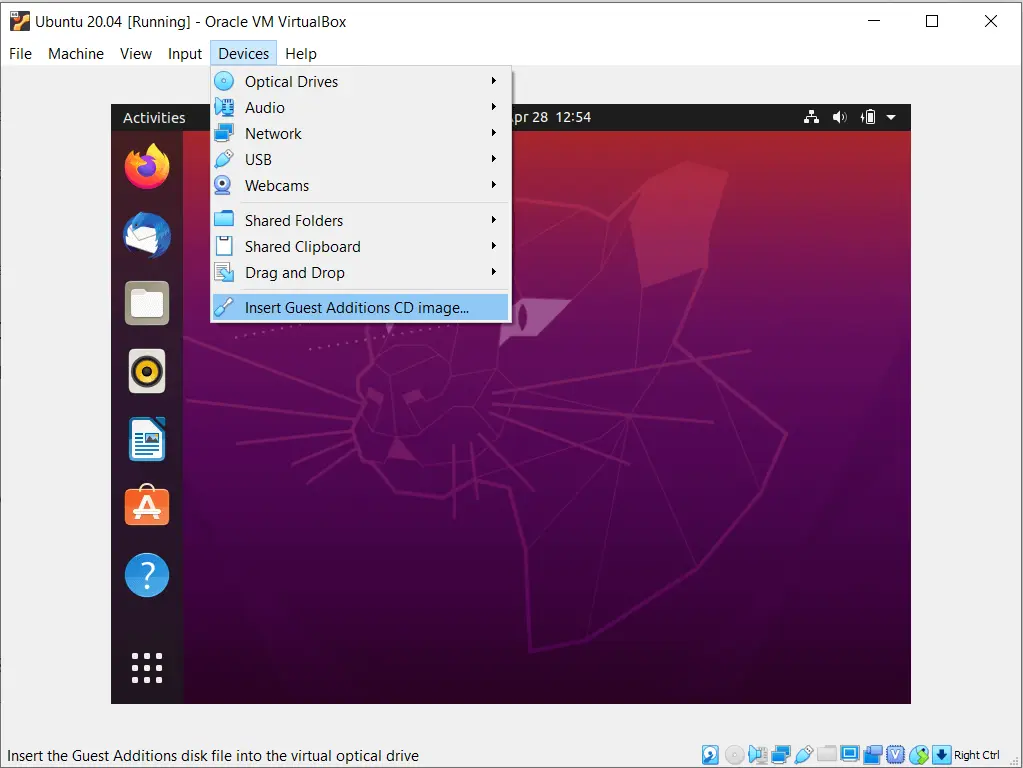 How To Install Virtualbox Guest Additions On Ubuntu 04 Itzgeek