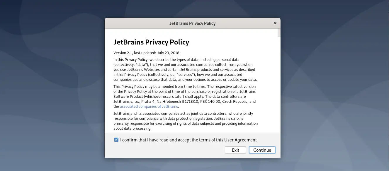 Jetbrains Privacy Policy