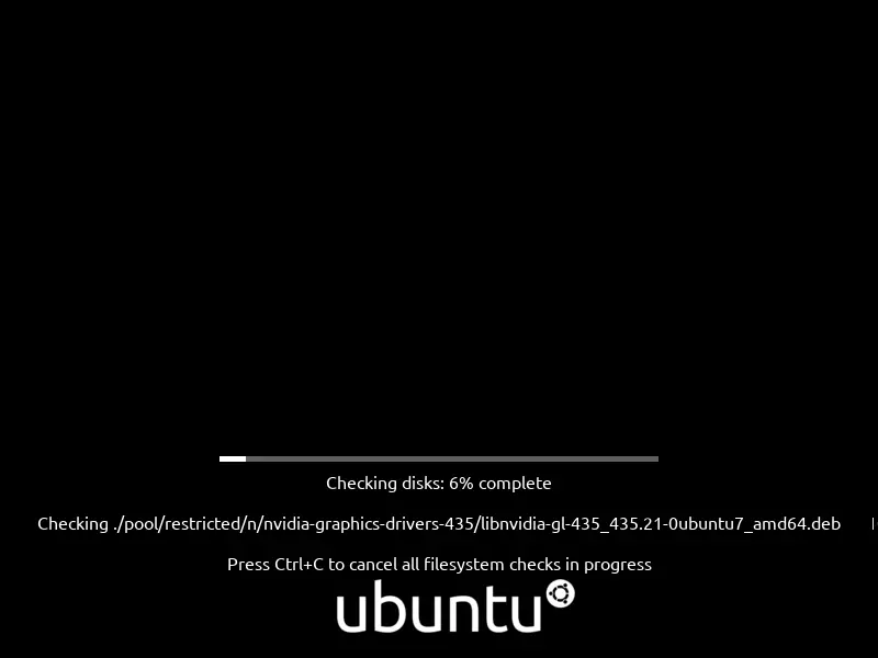 Ubuntu 20.04 Filesystem Check