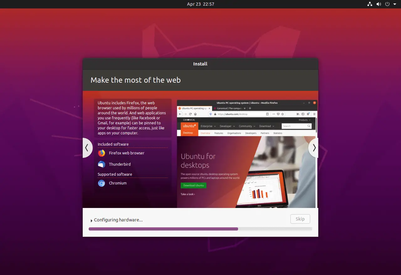Ubuntu 20.04 Installation in Progress