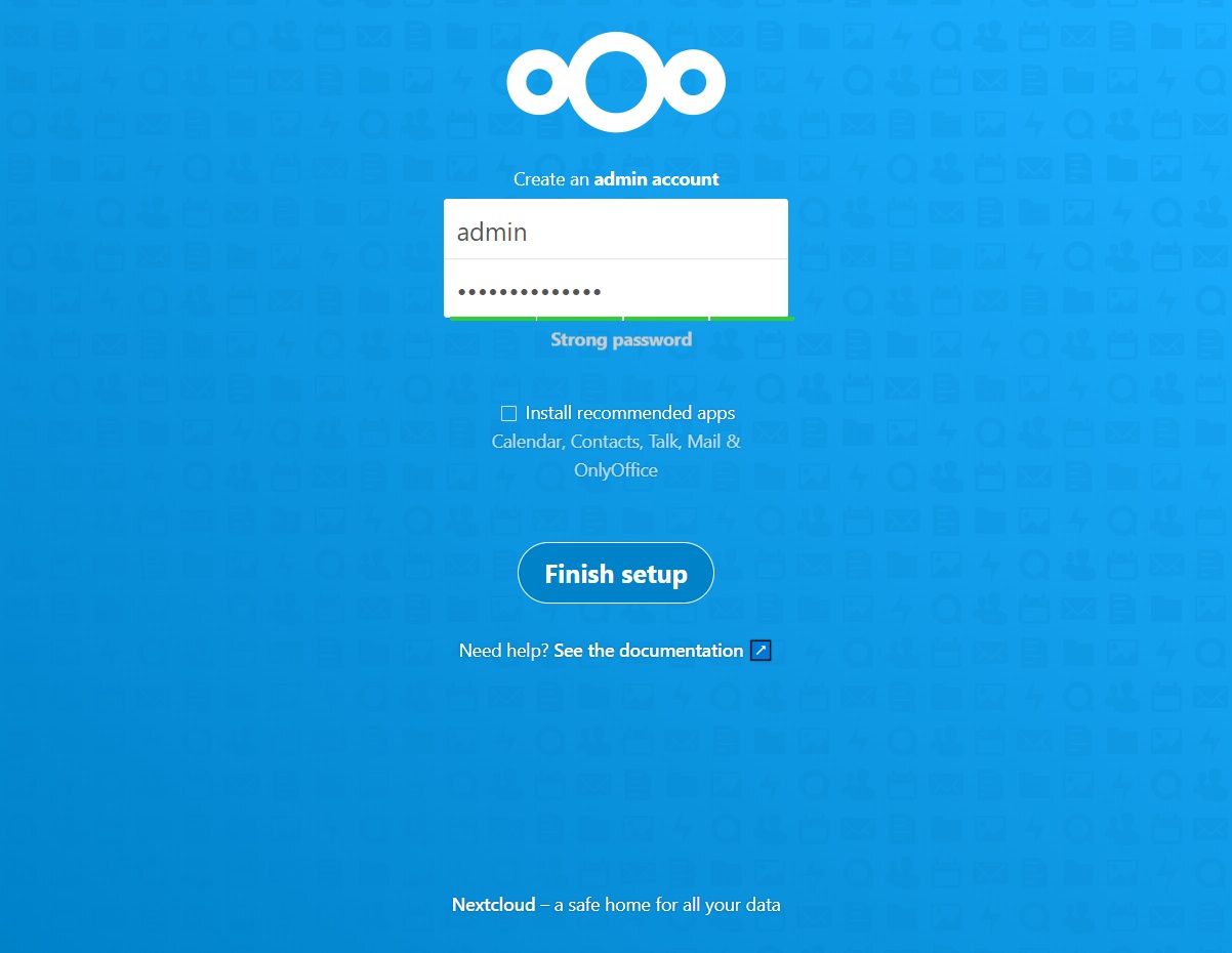 Create Admin Account