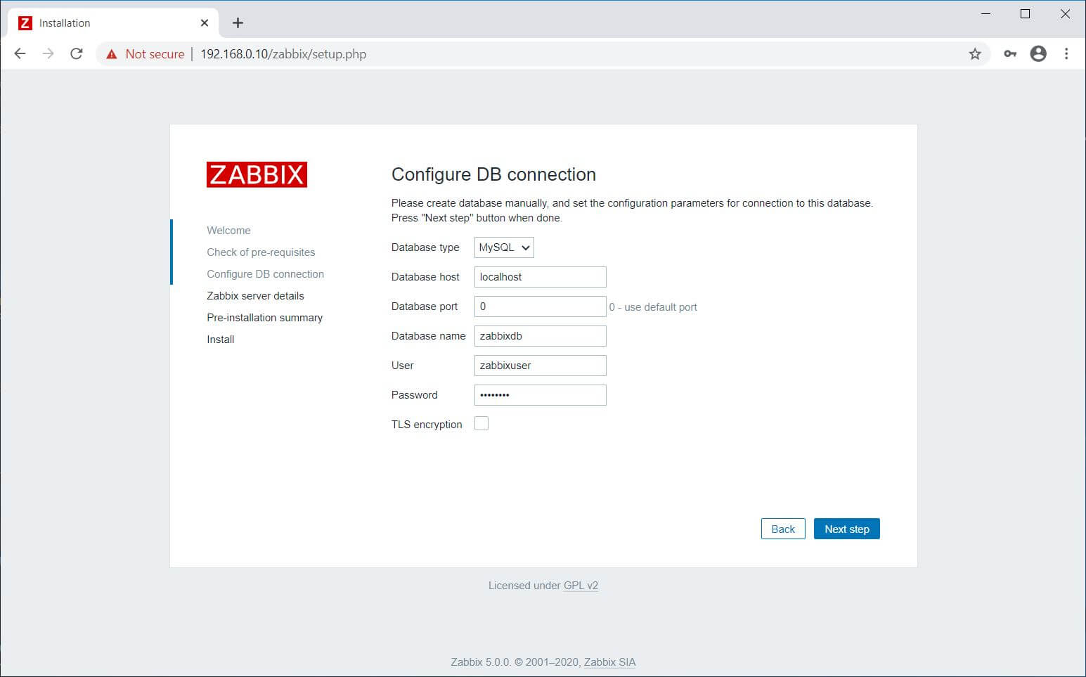 Database Configuration