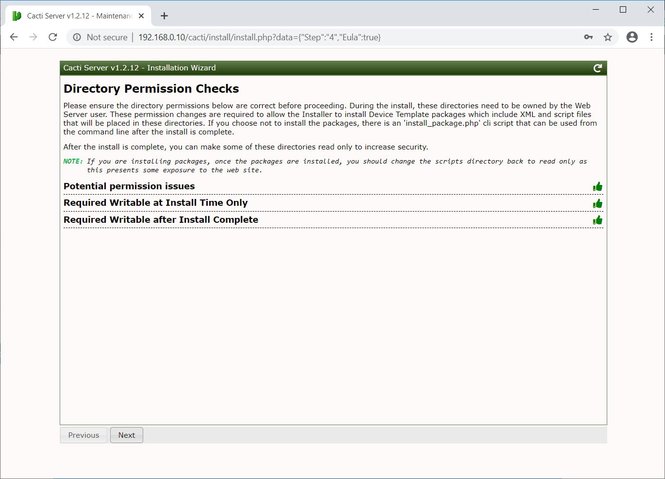 Directory Permission Checks
