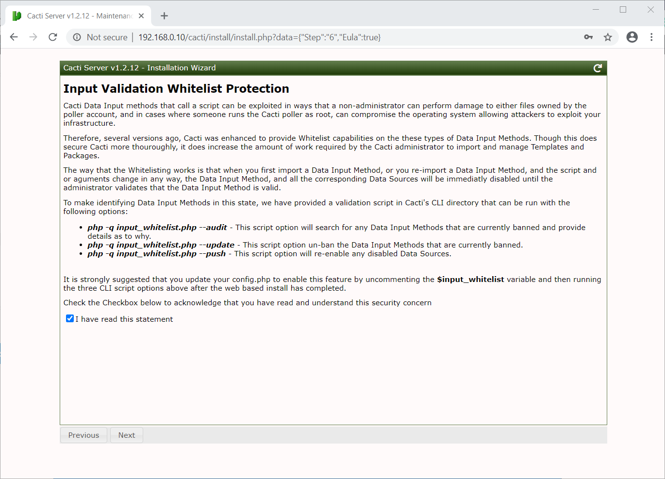 Input Validation Whitelist Protection