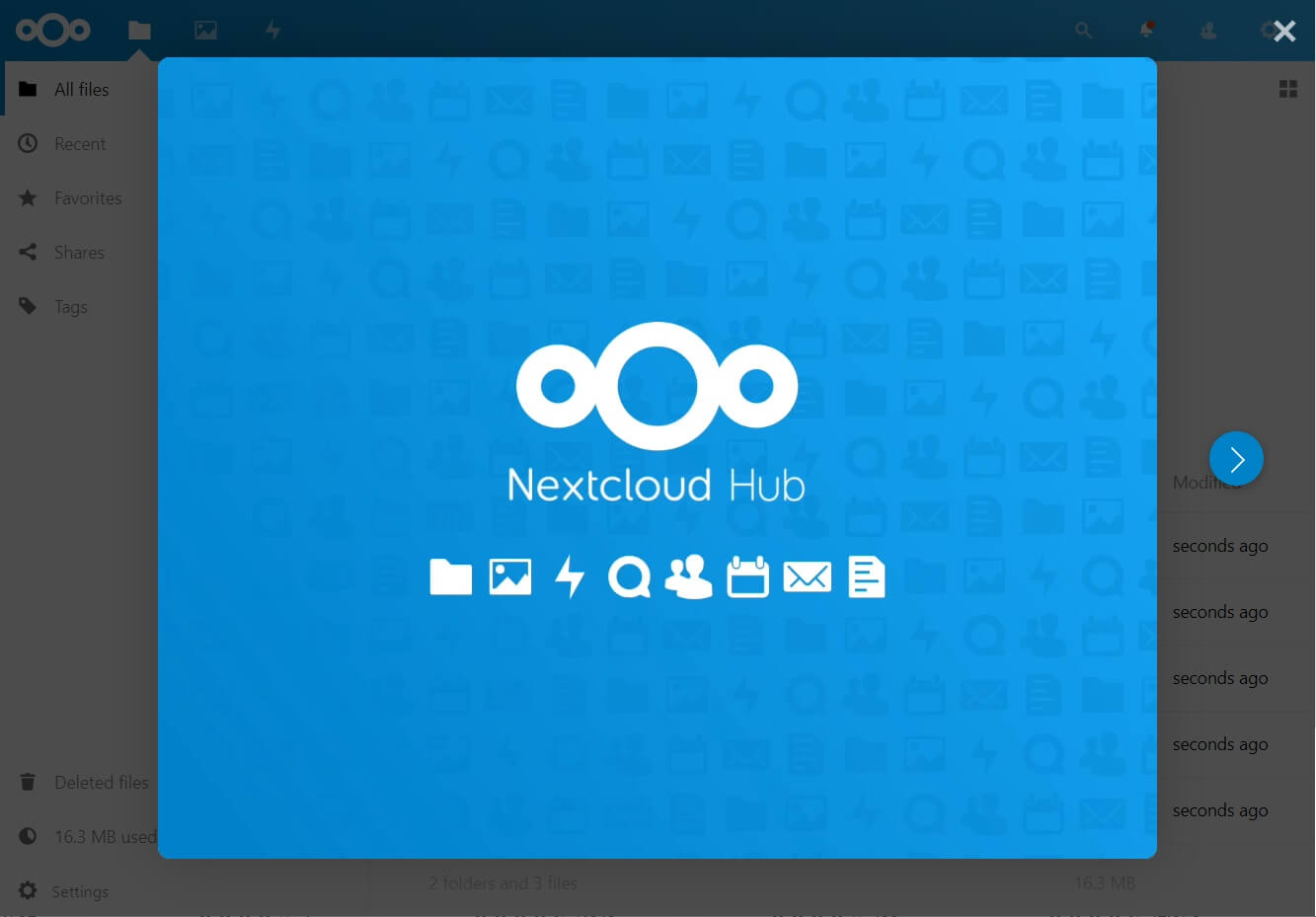Nextcloud Initial Tour