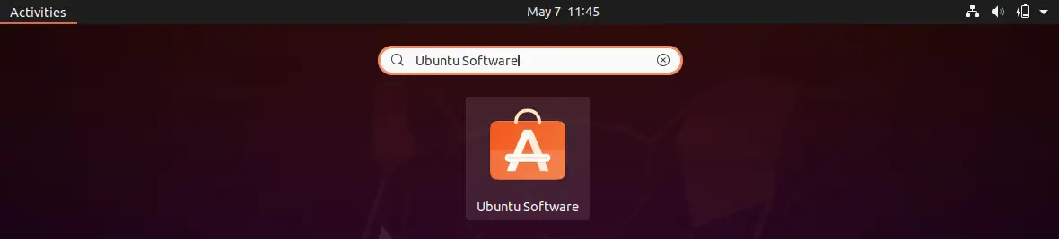 Open Ubuntu Software