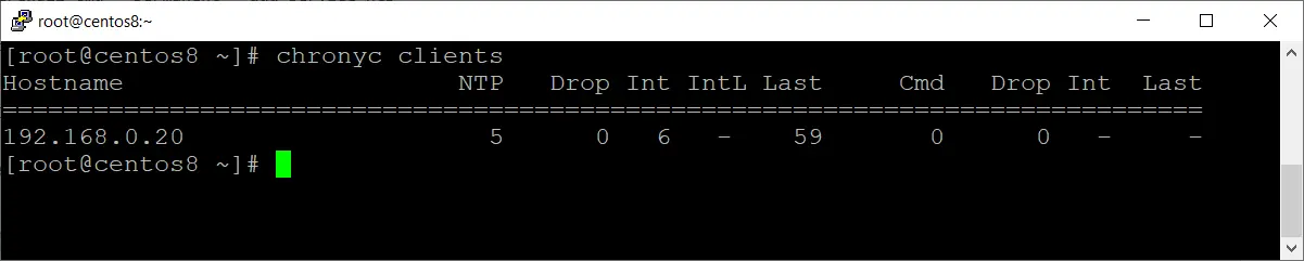 Chrony configuration for NTP in centos