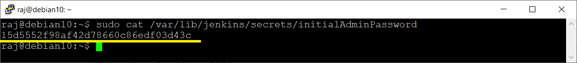 Jenkins Initial Admin Password