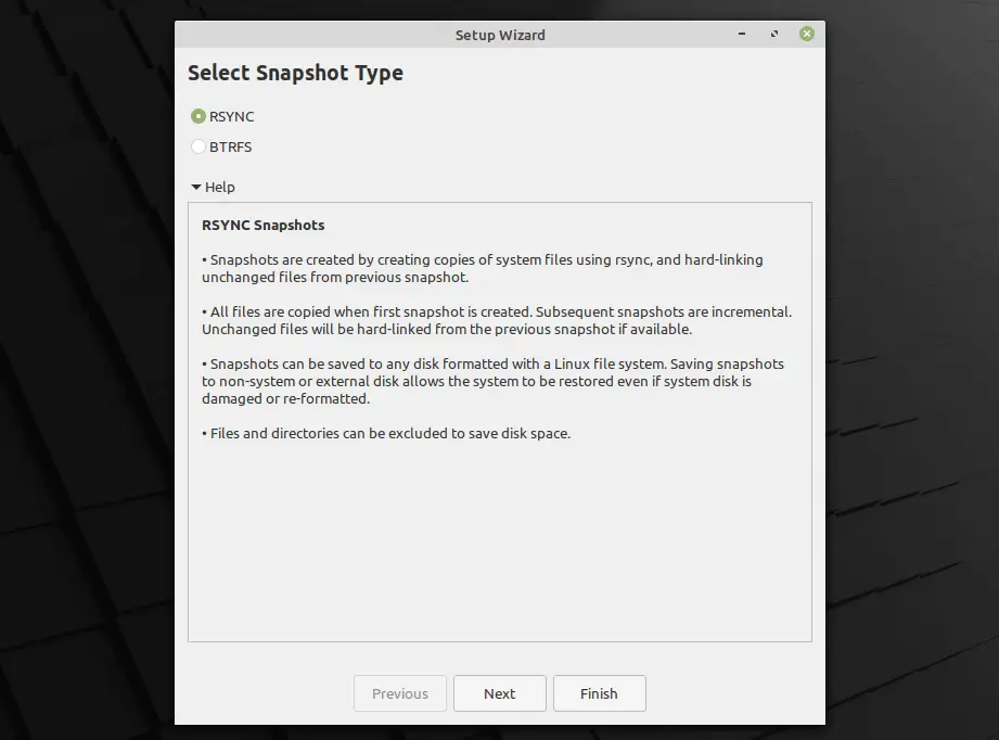 Snapshot Type