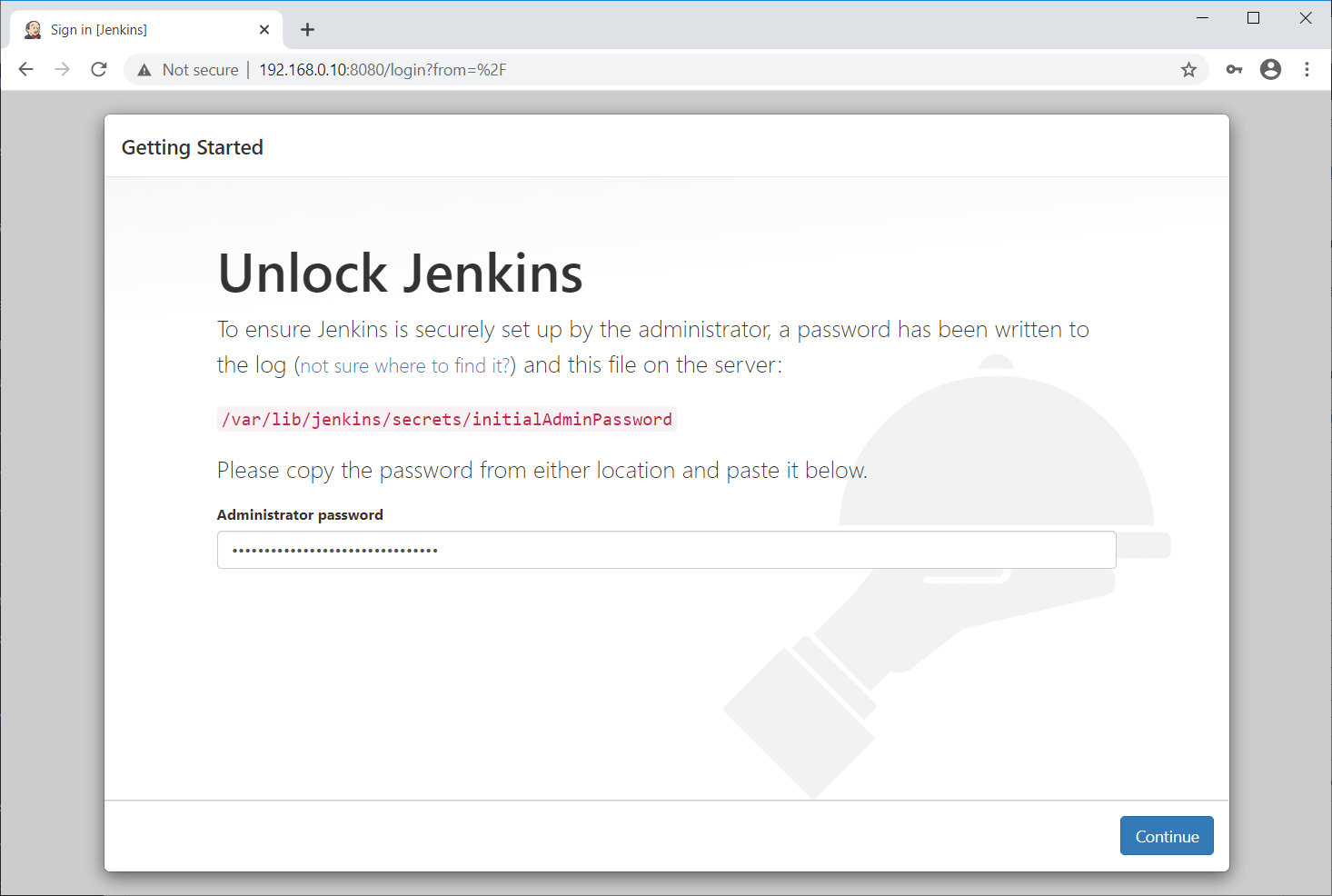 Unlock Jenkins