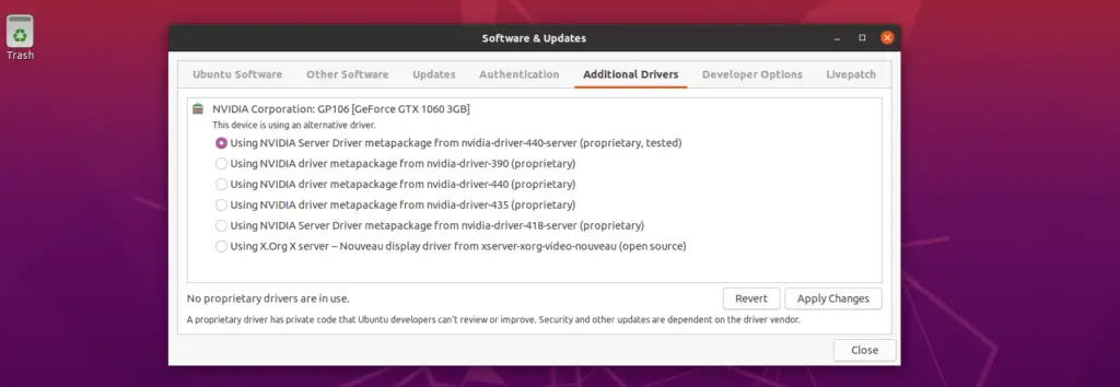 how to install nvidia drivers ubuntu 18.04