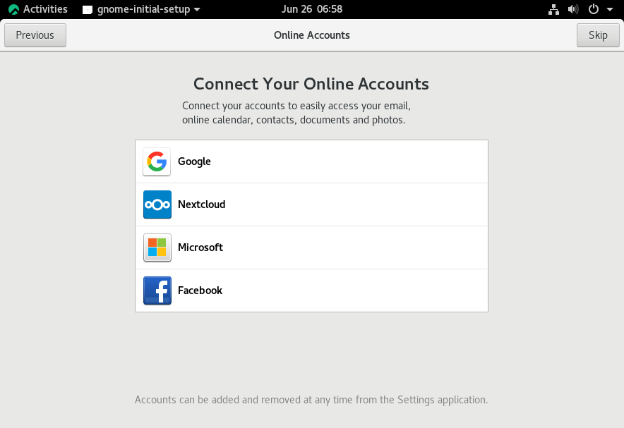 Connect Online Accounts