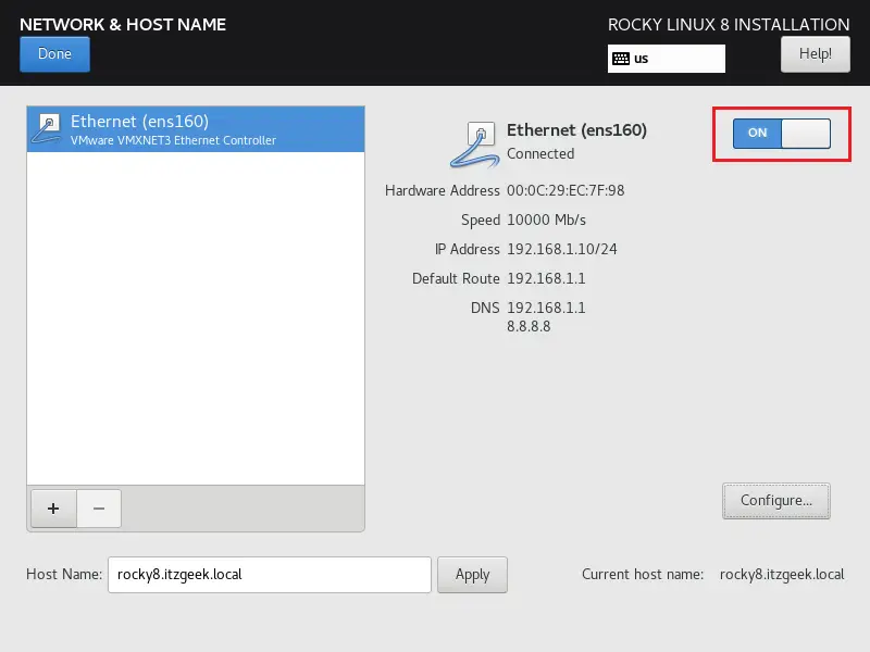 Enable Network