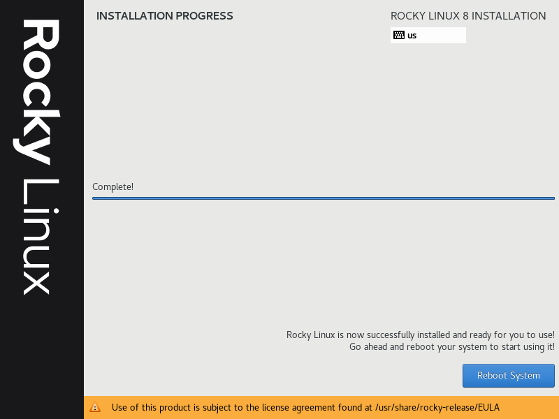 Installation Completed