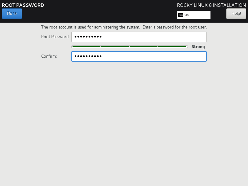 Set Root Password