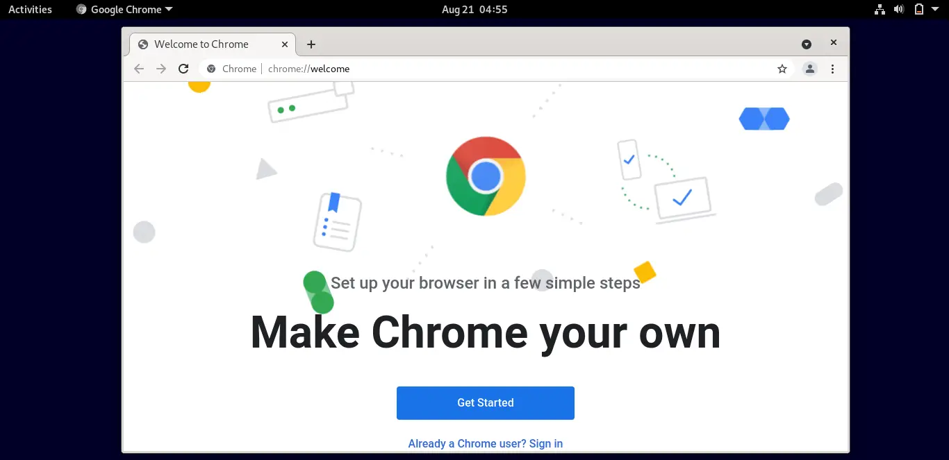 Google Chrome Running On Debian 11