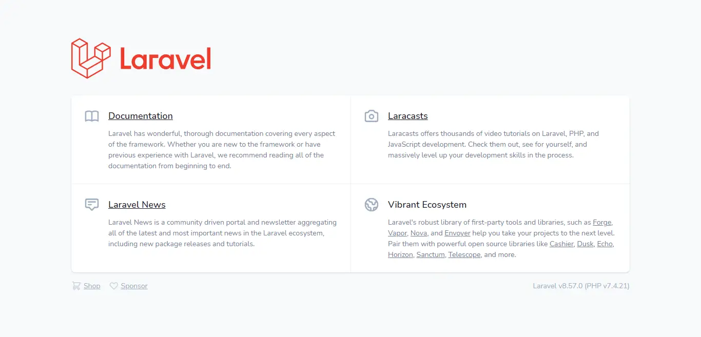 Laravel Development Server