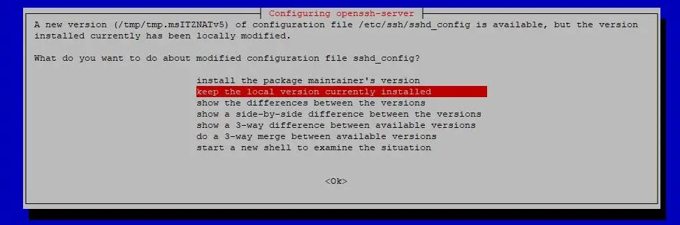 Modified Configuration File