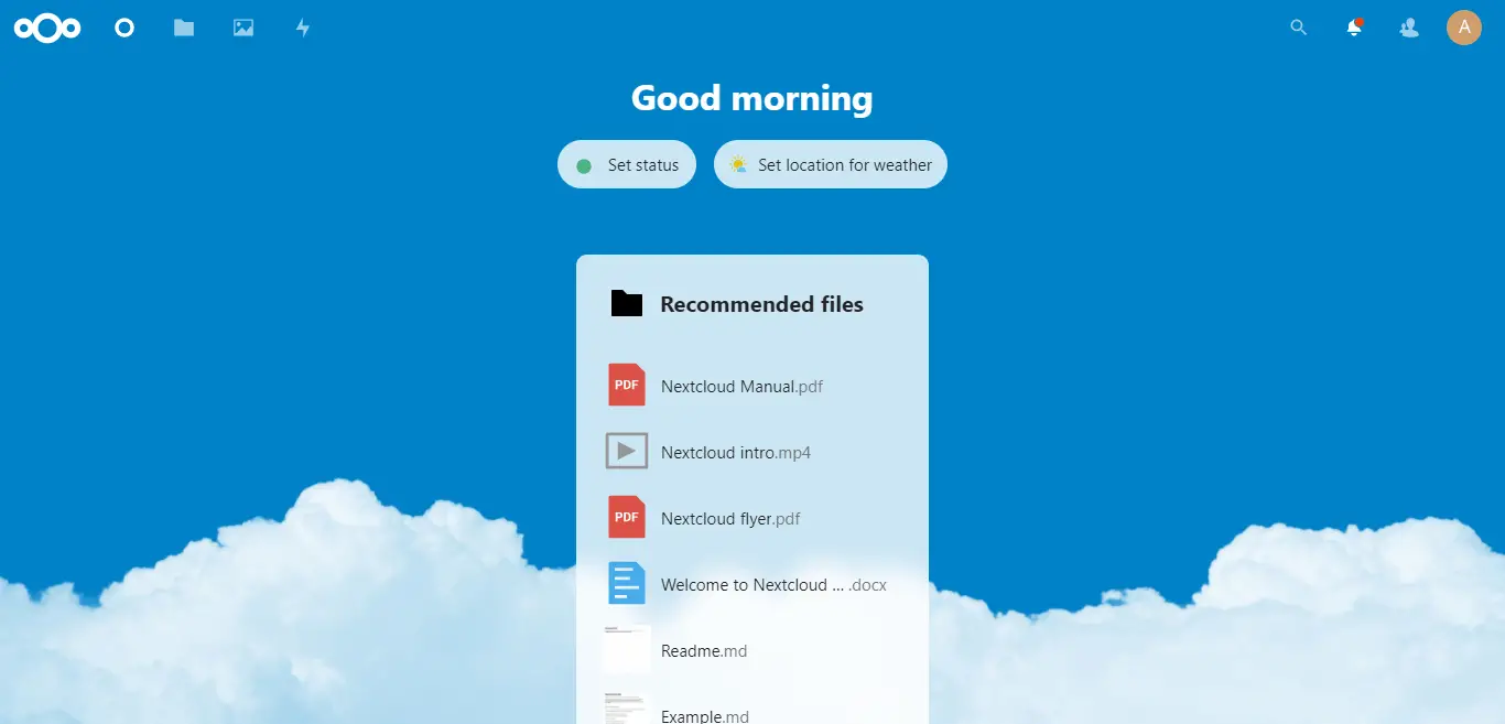 Nextcloud Home Page