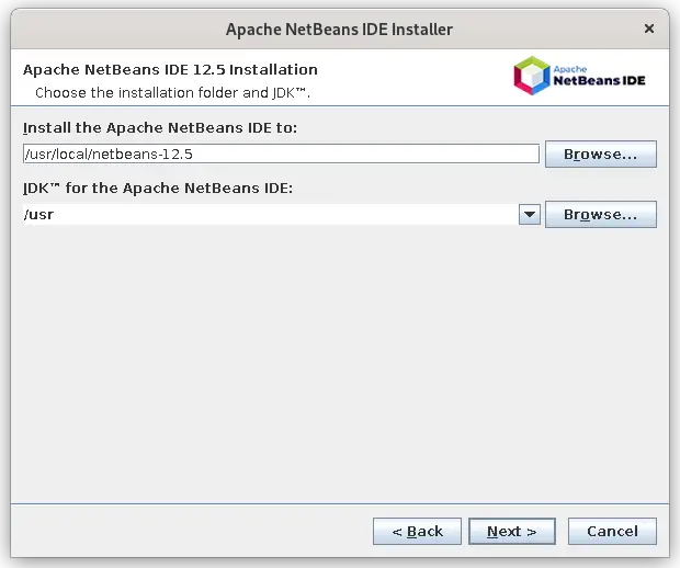Apache NetBeans IDE Installation Folder